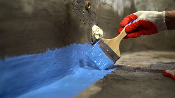 Commercial Interior Drainage System project at a Denville, NJ business property by SJ Waterproofing Pros